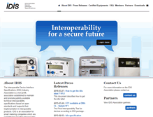 Tablet Screenshot of idis-association.com